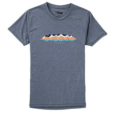 Sitka Gear Sitka Womens Ridgeline T-Shirt SS Lead Small 20078-PB-S Top in Optifade Subalpine - Sitka Gear