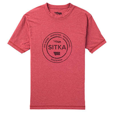 Sitka Gear Sitka Sitka Seal T-Shirt SS Red XX Large 20083-RD-XXL Top in Optifade Subalpine - Sitka Gear
