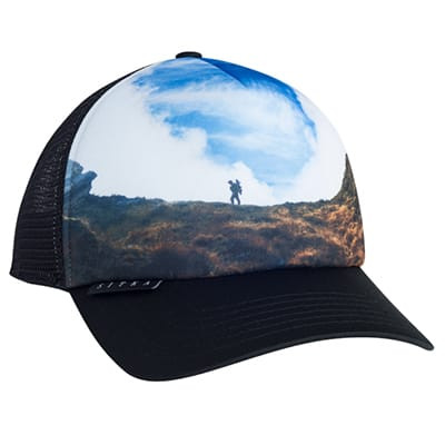 Sitka Gear Big Game Landscape Trucker Hat 90187-BK-OSFA in Black - Sitka Gear