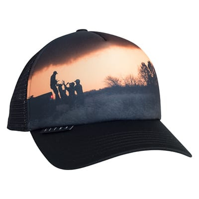 Sitka Gear Whitetail Landscape Trucker Hat 90226-BK-OSFA in Black - Sitka Gear