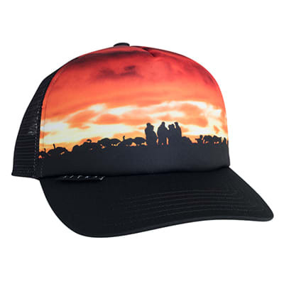 Sitka Gear Waterfowl Landscape Trucker Hat 90227-BK-OSFA in Black - Sitka Gear