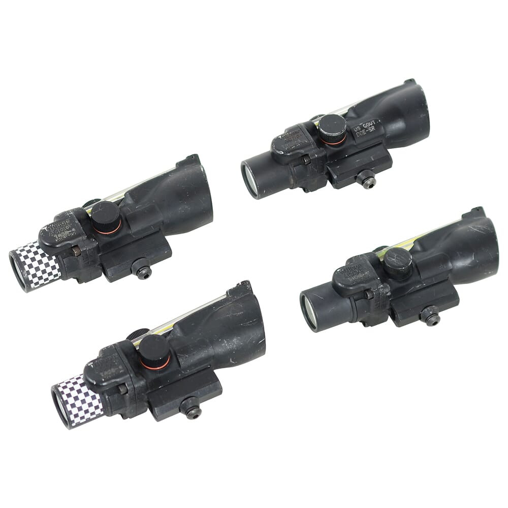 Trijicon TA50-4 ACOG 3x24 Dual Illum Amber Crosshair US Government BuyBack NO MOUNT - USED/MISC
