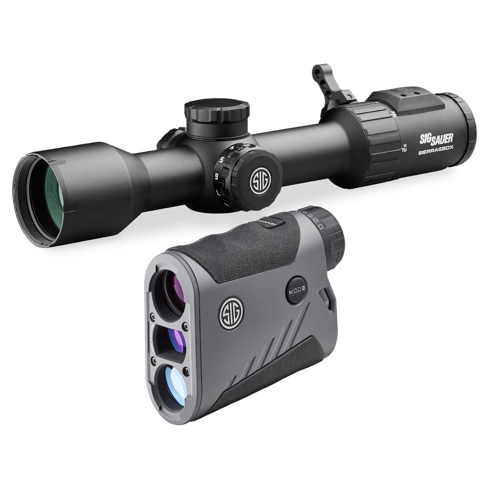 Sig Sauer BDX Combo Kit, Kilo1600BDX LRF and Sierra6BDX Rifle Scope, 2-12x40mm SOK16BDX61 - Sig Sauer
