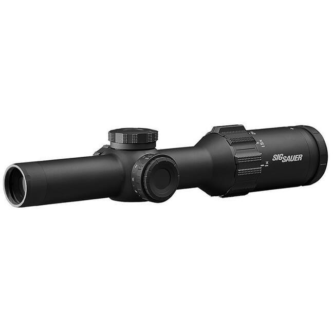 Sig Sauer TANGO6T Scope, 1-6x24mm, 30mm, FFP, 556-762 Horseshoe Illum Reticle, 0.2 Mrad, Capped Turret, Black SOT61131 - Sig Sauer