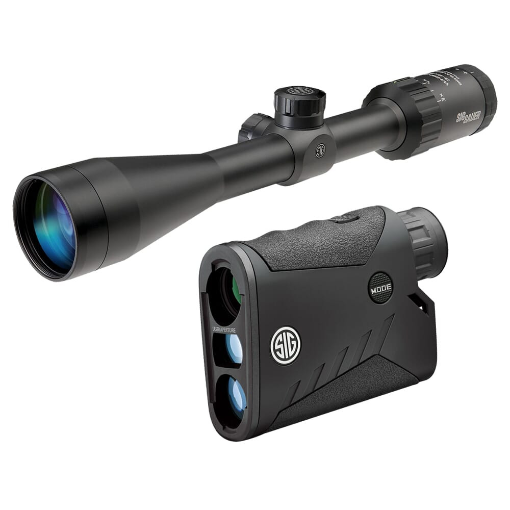 Sig Sauer WHISKEY3 3-9x40mm BDC-1 Quadplex Riflescope w/ KILO1000 Laser Rangefinder SOW33204HVP - Sig Sauer