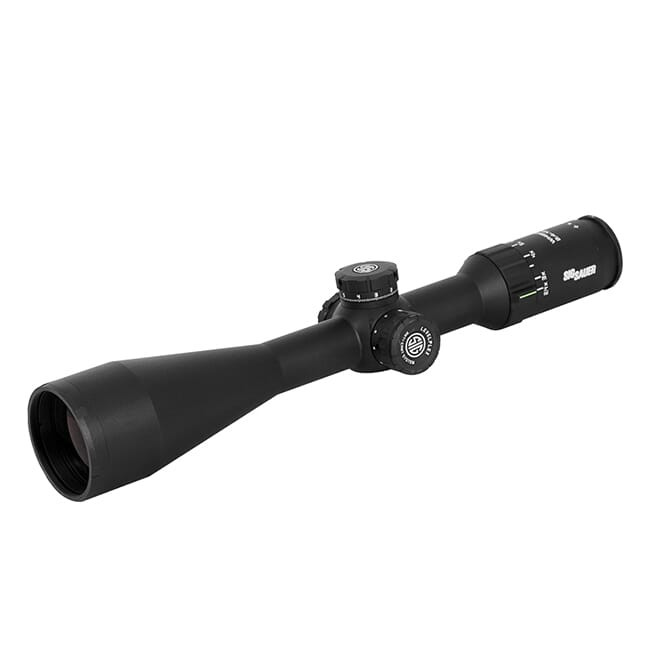 Sig Sauer WHISKEY5 Scope, 2.4-12x56mm, 30mm, SFP, Mrad Milling Hunter Illum Reticle, Levelplex, 0.1 Mrad Adj, Lr Turret, Black SOW52018 - Sig Sauer