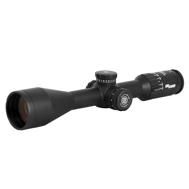Sig Sauer Whiskey 5-25x52 30mm MOA Milling Hunter Illum Reticle, LevelPlex, SF, 0.25 MOA Adj, Black Scope SOW55014 - Sig Sauer