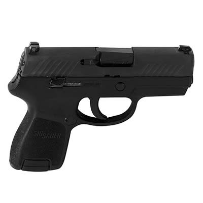 Sig Sauer Black Nitron Finish, 9mm, SLITE Night Sights, (2) 12rd Magazines 320SC-9-BSS - UA1546 SN: 58A048080 - USED/MISC
