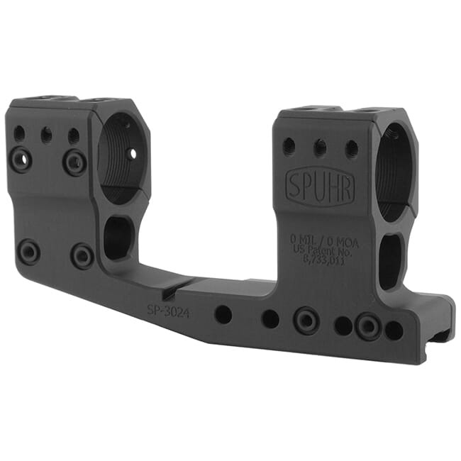 Spuhr Cantilever Unimount 30mm 0MIL/0MOA 1.89" Picatinny Scope Mount SP-3024 - Spuhr