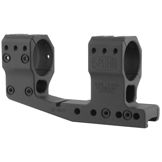Spuhr Cantilever Unimount 34mm 0MIL/0MOA 1.89" Picatinny Scope Mount SP-4024 - Spuhr