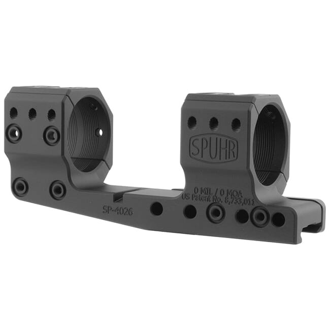 Spuhr Cantilever Unimount 34mm 0MIL/0MOA 1.26" Picatinny Scope Mount SP-4026 - Spuhr