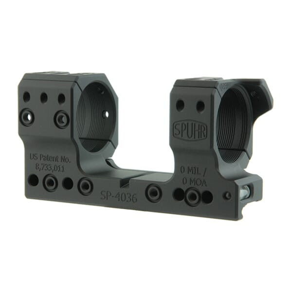 Spuhr Unimount Ultra Short 34mm 0MIL/0MOA 1.35" Picatinny Scope Mount SP-4036 - Spuhr