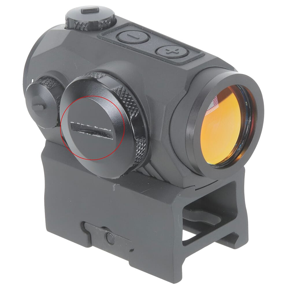 Sig Sauer ROMEO5 1x20mm 2 MOA / 0.5 MOA Adj Compact Red Dot Sight SOR52001 - Battery Cap Scratched UA2606 - USED/MISC