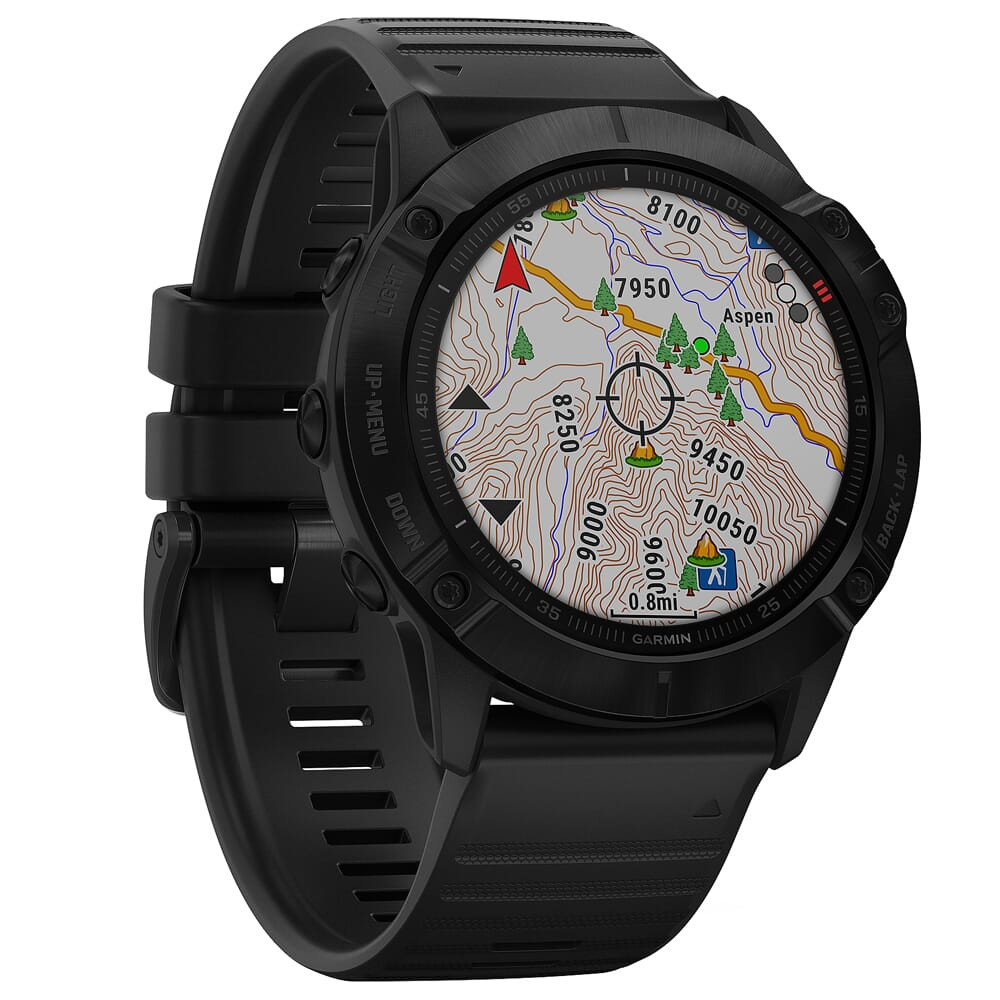 Garmin fenix 6X Pro Black w/Black Band Smartwatch 010-02157-00 - UA2880 - USED/MISC