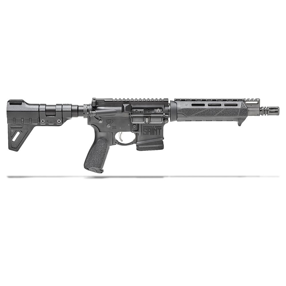 Springfield Armory 5.56 Saint Pistol w/ Chrome Moly 9.6" Barrel & PIC-GB, 10Rd ST9096556BMLC - Springfield Armory
