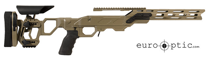 Cadex Defense Field Strike with Skeleton Upgrade (for Savage 10/11/12/14/16) SA. Tan. STKFD-SAV-RH-SA in Hybrid Tan/black - Cadex Defense