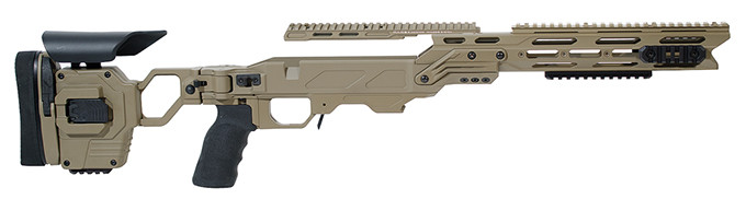 Cadex Defense Lite Strike Chassis for Tikka-T3 Short Action STKLT-TIK-RH-SA-TAN - Cadex Defense