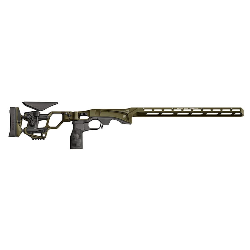 Cadex Defense Strike PRO Rem 700 SA RH Skeleton Folding OD Green Chassis STKPRO-REM-RH-SA-SNAB-ODG in Olive Drab Green - Cadex Defense