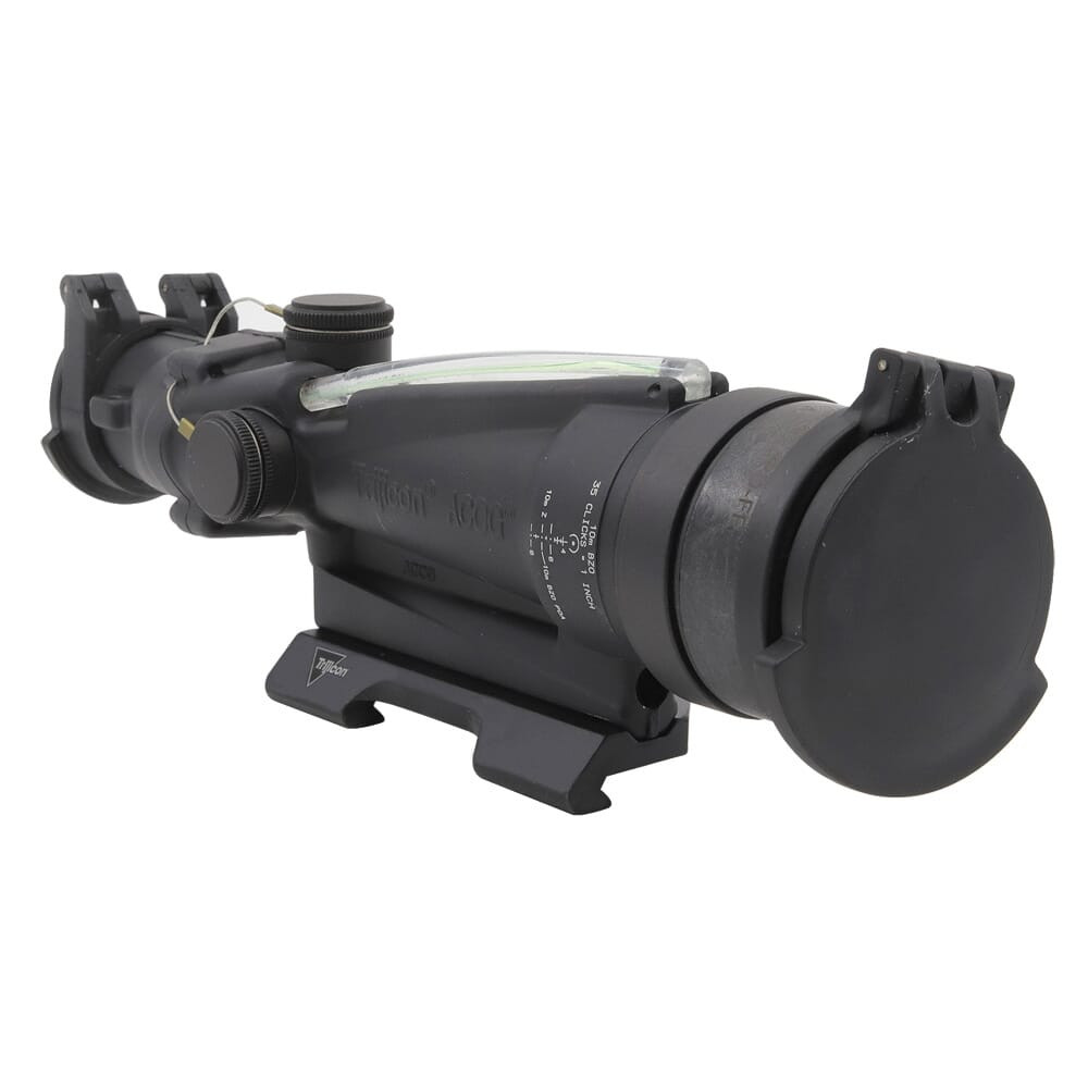 Trijicon MILITARY SURPLUS TA11MGO-M249/ 100714 ACOG 3.5x35 Scope, Dual Illuminated Green Horseshoe/Dot M249 Ballistic Reticle w/ AC12033 Trijicon QR M - Trijicon