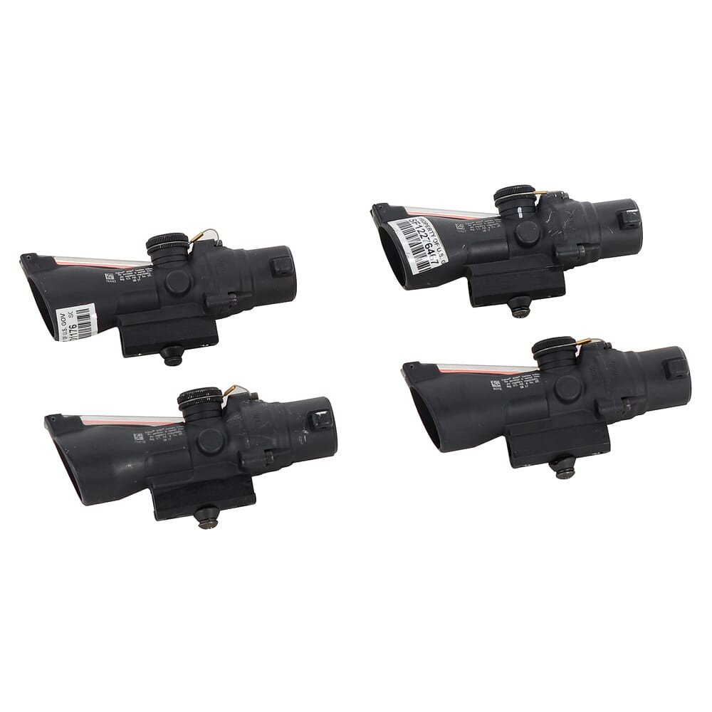 Trijicon ACOG 3x24 Red Crosshair .223/55gr BAC Compact Riflescope TA50-C-400223 US Government BuyBack NO MOUNT - USED/MISC