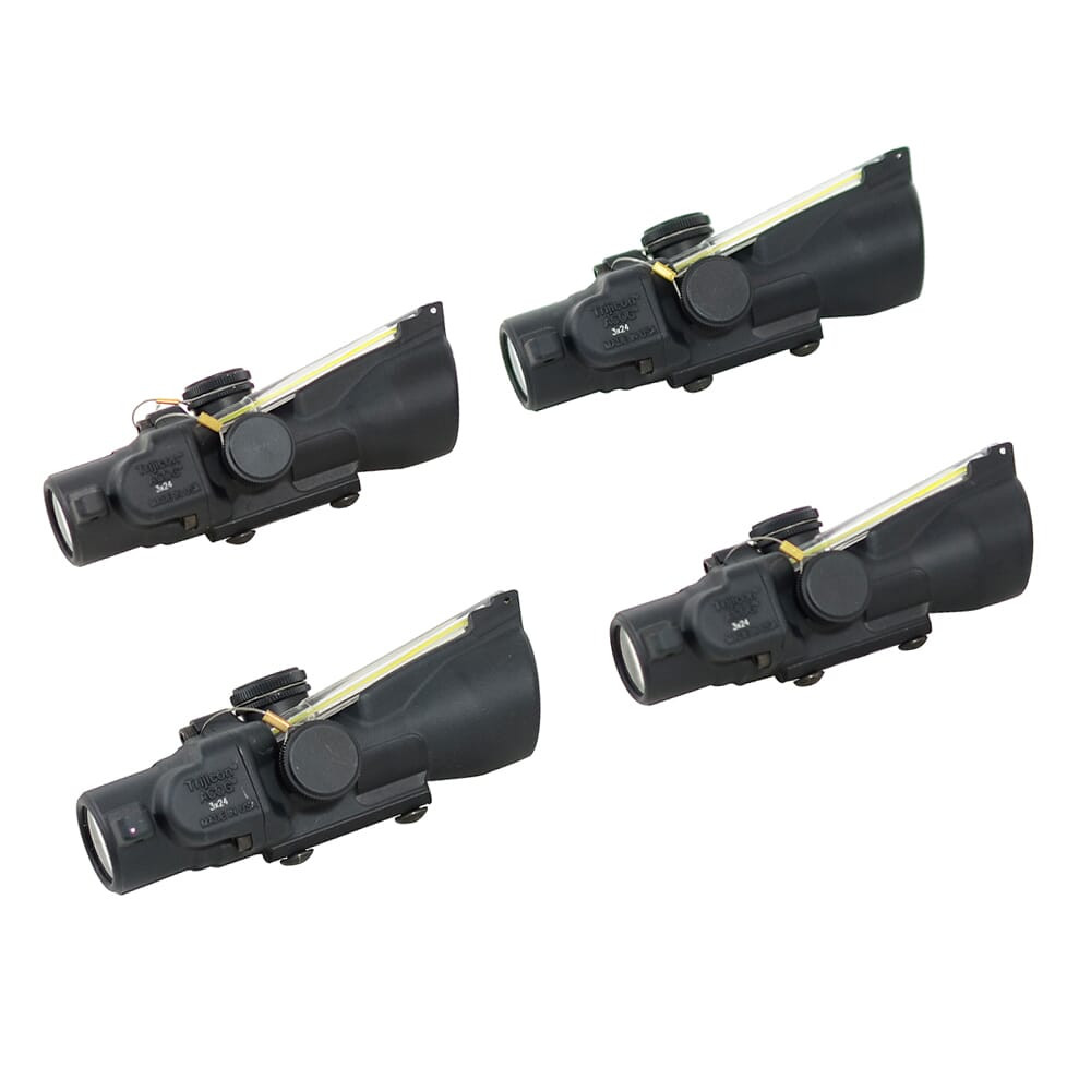 Trijicon ACOG 3x24 Amber Crosshair .223/55gr Low Height BAC Compact Riflescope TA50-C-400230 US Government BuyBack NO MOUNT - USED/MISC