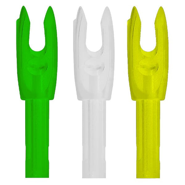 Easton Genesis N Nock 4/ea Grn, Wht, Yel 12pk 125986 - Easton
