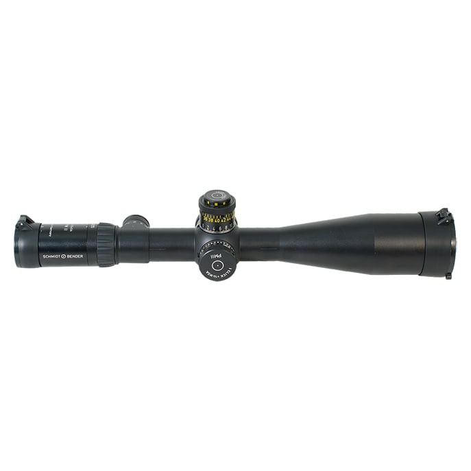 Schmidt Bender PMII 5-25x56 L/P DT MOA P4 Fine Reticle and 1/4 MOA turrets. Near perfect with light rings marks. UA1226 - USED/MISC