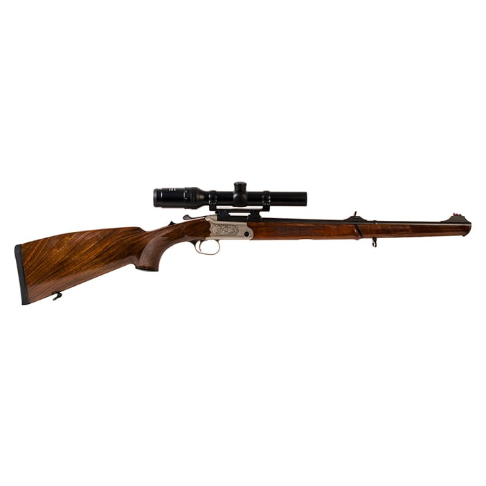 Merkel K3 Jagd Stutzen Single Shot Rifle 7mm-08 with Americase, quick detach mount, Meopta Meostar 1-4x22 RD rifle scope. All in very good - 