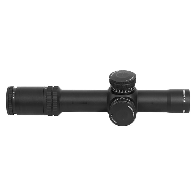 Trijicon AccuPower 1-8x28 MOA Segmented-Circle Crosshair w/Red LED 34mm Tube RS27-C-1900026 - Light ring marks - UA1488 - USED/MISC