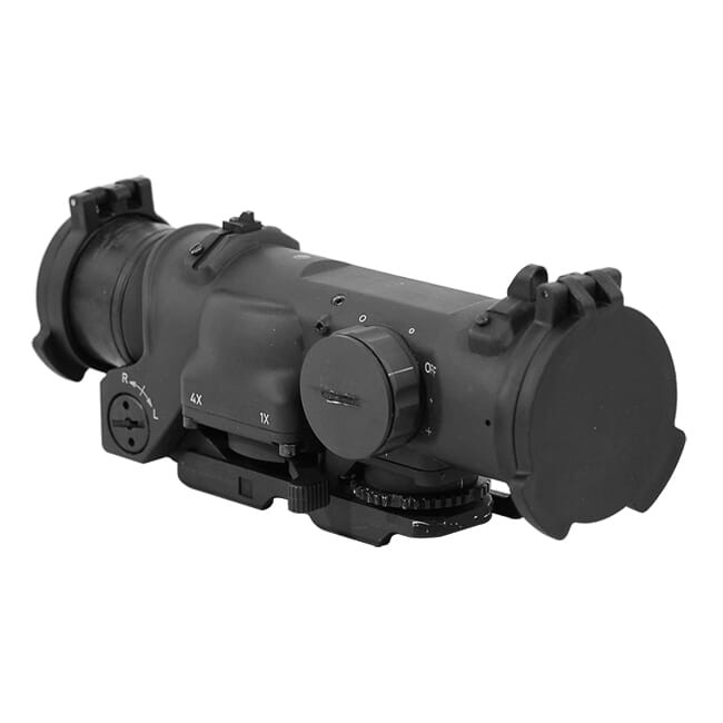 Elcan Specter DR 1-4, black with 5.56 reticle (DFOV14-C1) Scope in good condition with some usage marks on base, battery cap and flip covers
