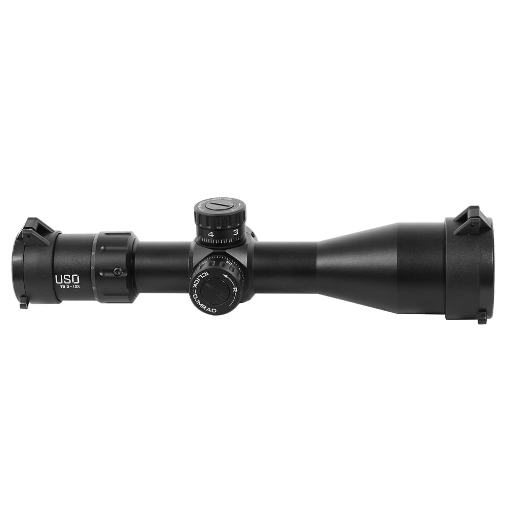 US Optics 3-12x42mm 30mm tube; Non-Lit FFP MHR Reticle; Elevation and Windage Zeroing Knob with 1/10 MIL Adjustments TS-12X-MHR UA1803 - 