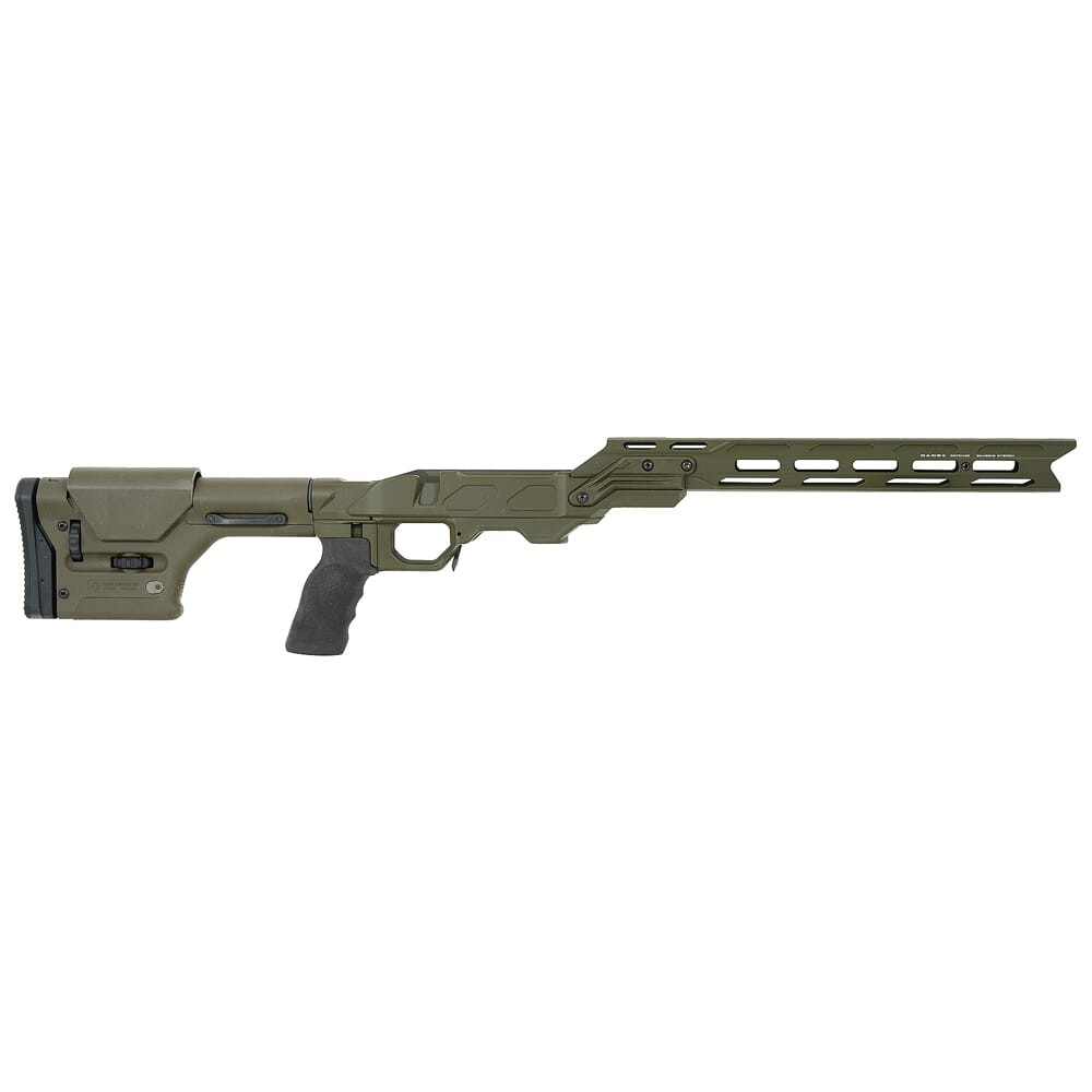 Cadex Defense Field OT OD Green Chassis for Remington 700 Short Action DSSF 3.055" Mag. with Competition Forend Upgrade STKFOT-REM-RH-SA-ODG UA1858 - 