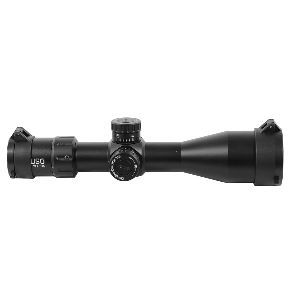 US Optics 3-12x42mm 30mm tube; Non-Lit FFP MHR Reticle; Elevation and Windage Zeroing Knob with 1/10 MIL Adjustments TS-12X-MHR UA1863 - 