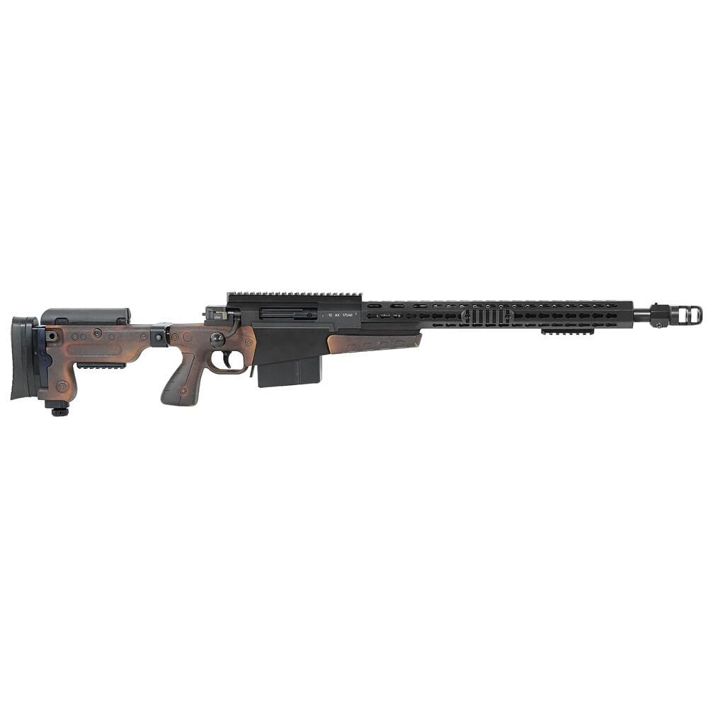 2012 Accuracy International AX 338 Lapua, Folding Stock, QA Cheek and QA LOP, Butt Spike, FDE Skins w/ Paint - Unfired Spare 338 AINA 27" Barrel - USED/MISC