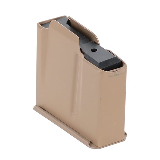 Accuracy International MAGAZINE 5 SHOT 7.62mm / 308 AX AICS PALE BROWN 6852PB (case qty 48) UA1927 Excellent condition - USED/MISC