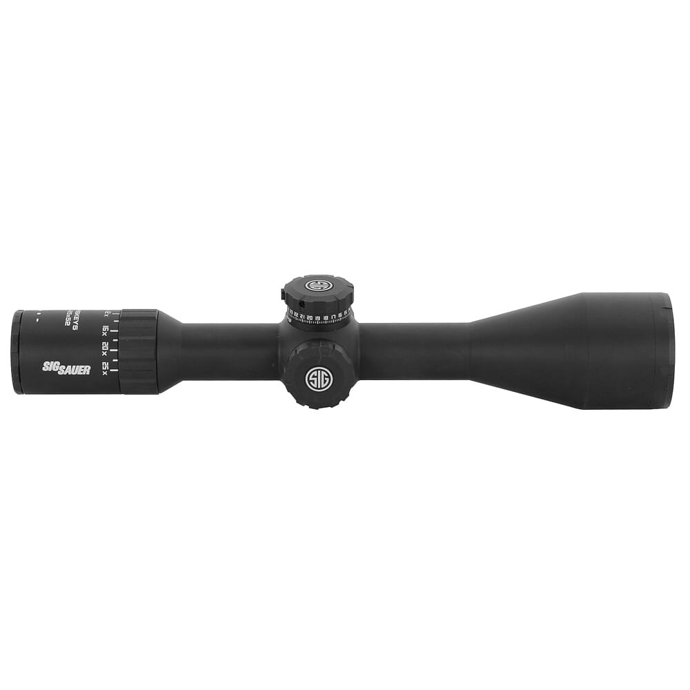 Sig Sauer WHISKEY5 SCOPE, 5-25X52MM, 30MM, SFP, MOA MILLING HUNTER ILLUM RETICLE, LEVELPLEX, SF, 0.25 MOA ADJ, TH-100 TURRET, BLK, HDX glass MPN - 