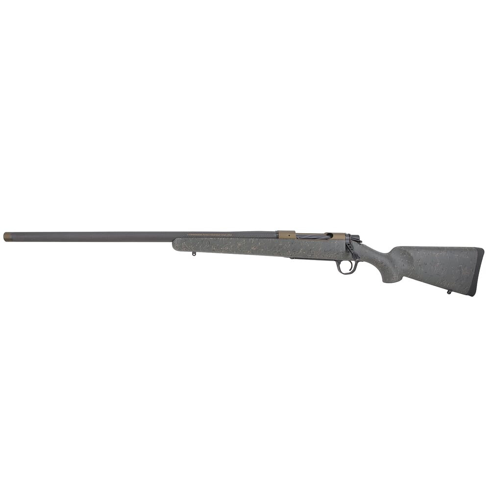 Christensen Arms Burnt Bronze Ridgeline .300 PRC 26" 1:8" LH Green w/ Black & Tan Webbing Rifle 801-06086-00 small damage to thread protector - USED/MISC