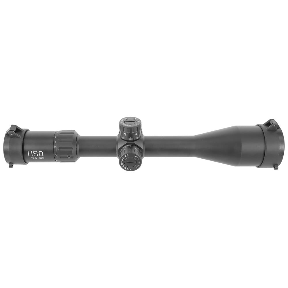US Optics TS 5-25x50mm 30mm Tube Digital Red FFP JVCR Reticle Elevation & Windage 1/10 MIL Adj TS-25X-JVCR Excellent Condition Ring Marks UA2217 - USED/MISC
