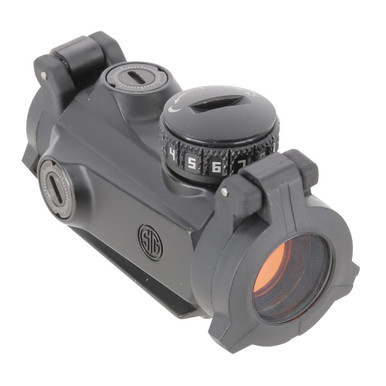 Sig Sauer ROMEO-MSR Compact Red Dot Sight 1X20mm 2 MOA Red Dot 1.0 MOA Adj M1913 Black SOR72001 No Mount or Packaging Excellent Condition UA2220