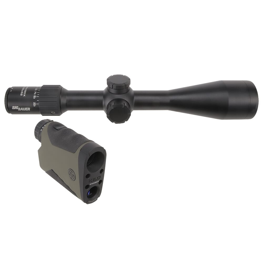 Sig Sauer BDX Combo Kit, Kilo2400BDX LRF and Sierra3BDX Rifle Scope 6.5-20x52mm SOK24BDX01 Light Ring Marks UA2418 - USED/MISC