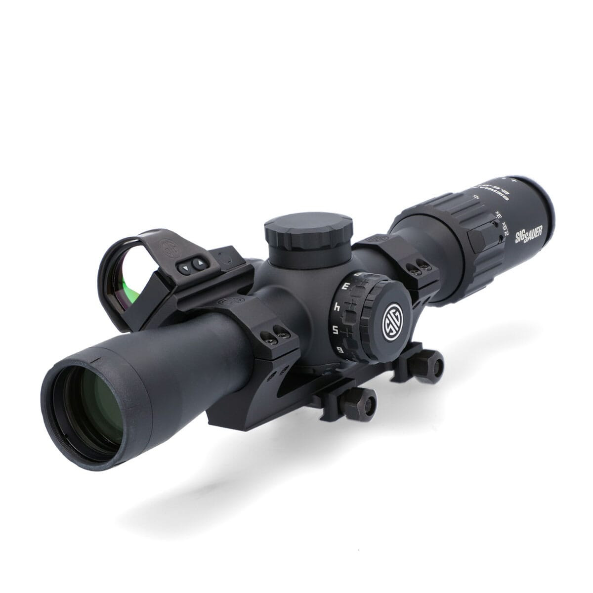 Sig Sauer SIERRA3BDX 2.5-8x32mm BDX-R1 Reticle Riflescope w/ALPHA 2 Base and Offset ROMEO1 Pro Reflex Sight SOSBDX321R1 Excellent Condition - 