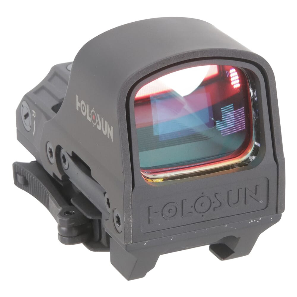 Holosun HS510C Multi-Reticle Circle Dot Open Reflex Sight w/Solar Failsafe, Shake Awake, & QD Mount HS510C - Light Chips in Anodizing UA2779 - 