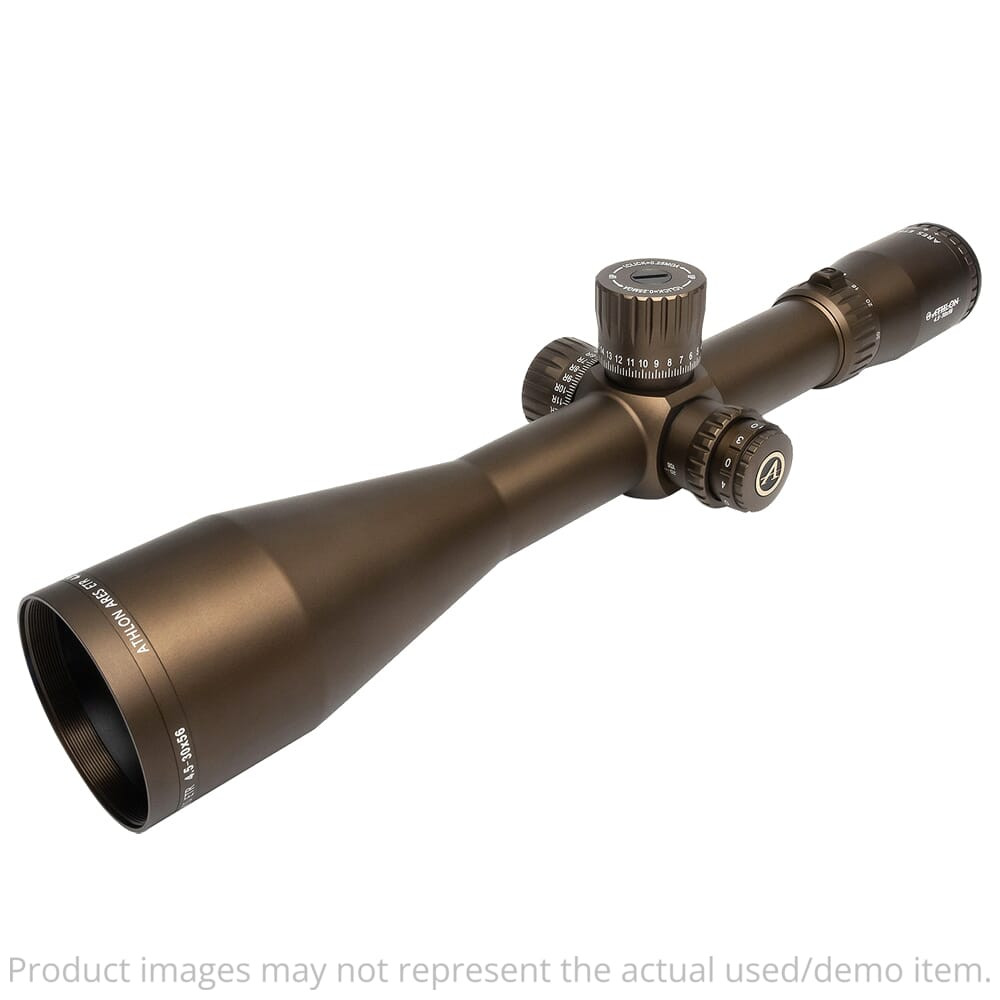 Athlon Ares ETR 4.5-30x56mm Direct Dial Side Focus 34mm APLR2 FFP IR MOA Brown Riflescope 212101B - Excellent Condition UA6046 - USED/MISC