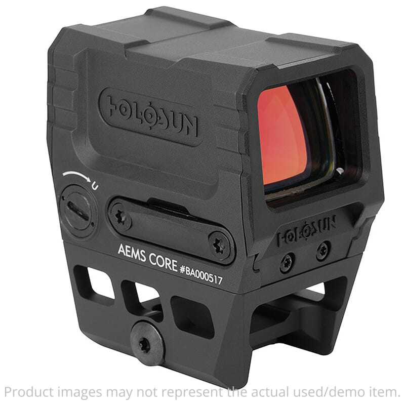 Holosun AEMS CORE Green 2 MOA Dot Micro Reflex Sight w/ Shake Awake AEMS-CORE-120101 - Light Scratches/Mount Marks - Excellent Condition UA6198 - 