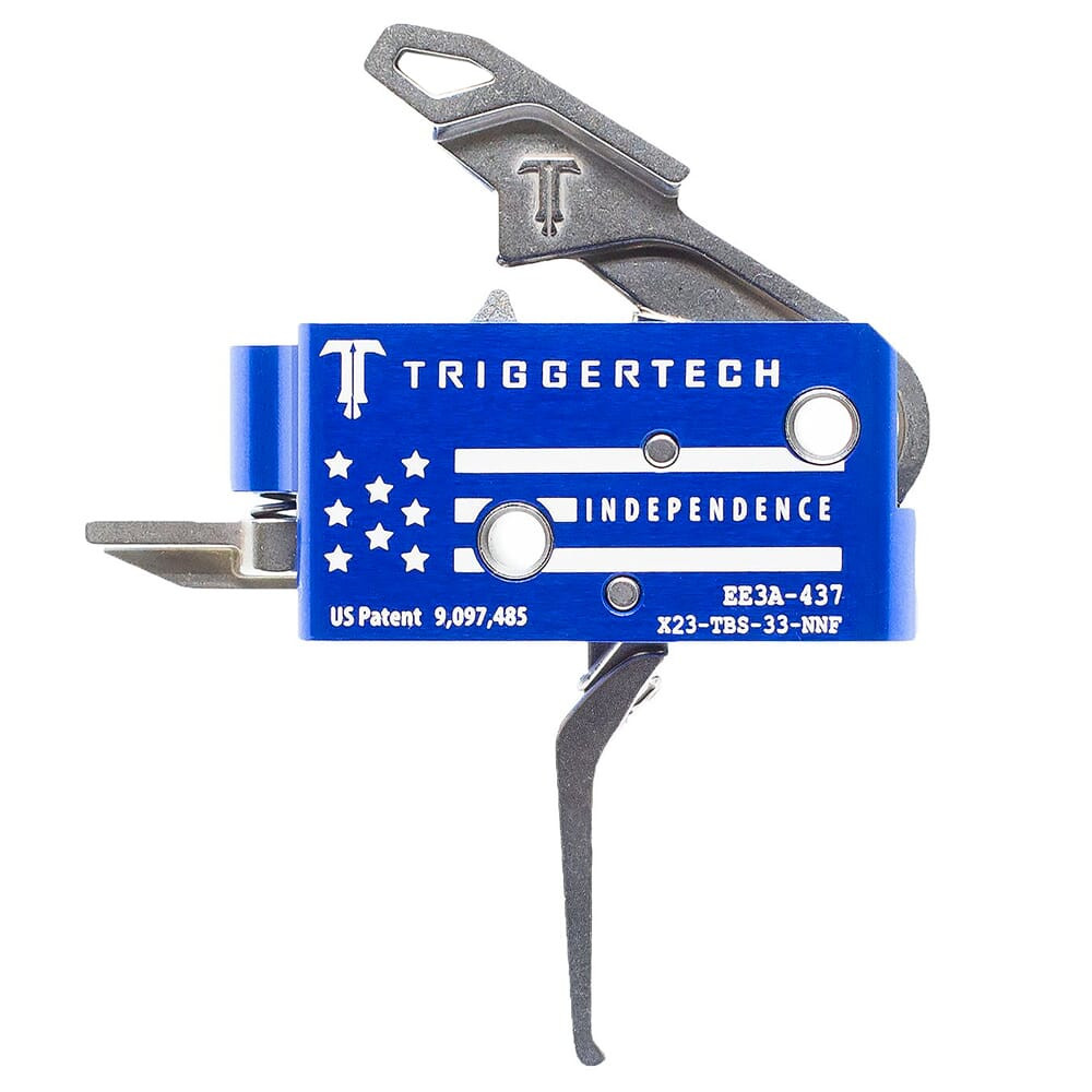 TriggerTech Special Edition Independence AR15 Competitive Flat Blue Two Stage Trigger X23-TBS-33-NNF - TriggerTech