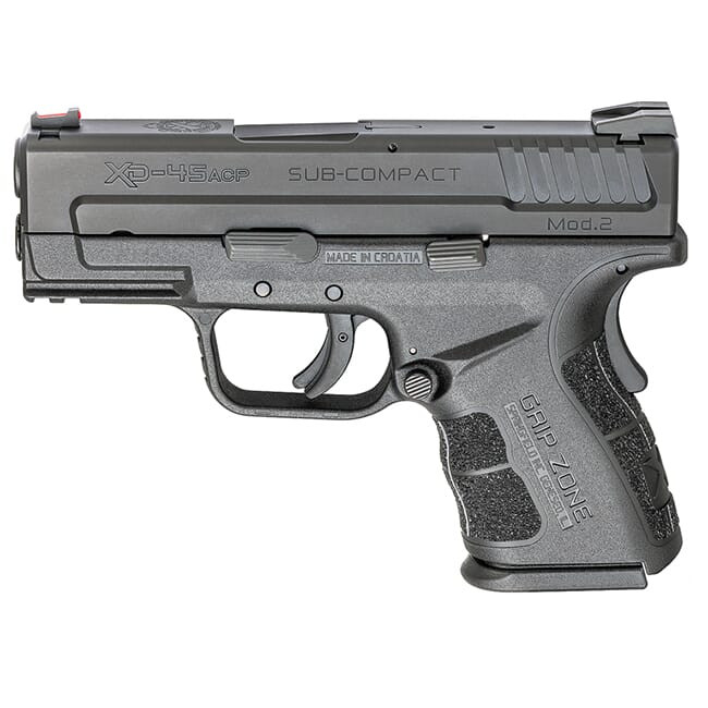 Springfield Armory XD .45 ACP Mod.2 Sub-Compact 3.3" Black (W/2 Magazines) Pistol XDG9845BHC - Springfield Armory