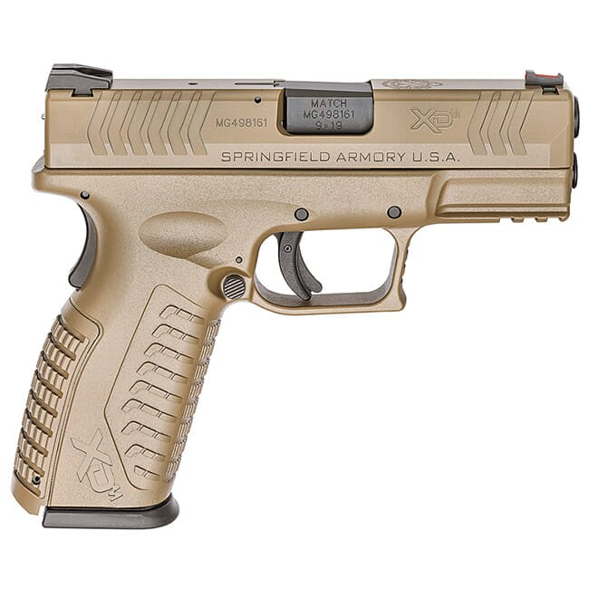 Springfield Armory XD(M) 9MM 3.8" All Desert FDE, 10-Round (W/2 MAGAZINES) XDM9389F - Springfield Armory