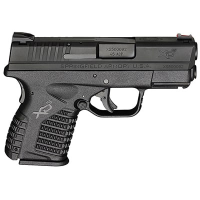 Springfield Armory XD-S .45 ACP 3.3" Black (W/2 Magazines) Pistol XDS93345BE - Springfield Armory