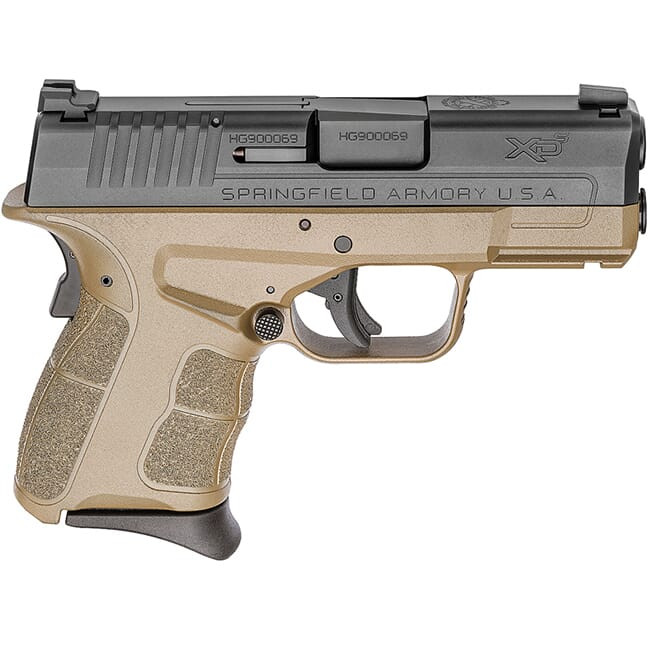 Springfield Armory XDS .45 ACP MOD.2 3.3" Desert FDE / Black Tritium Night Sight Pistol (w/ 2 Magazines) XDSG93345FDET - Springfield Armory