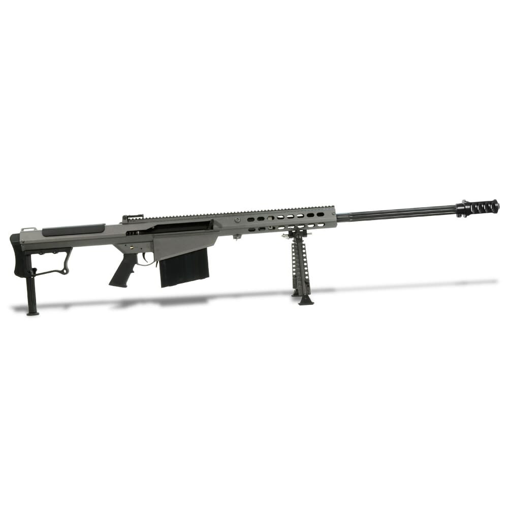 Barrett M107A1 .50 BMG Semi-Auto Rifle System Grey Cerakote Receiver Black 29" Fluted Barrel Showroom Demo 14553